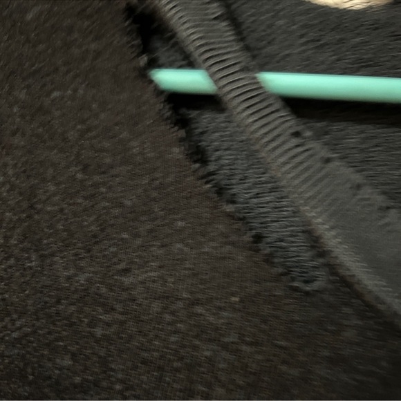 N:Philanthropy Black Distressed Sweatshirt Sz M - Picture 4 of 8